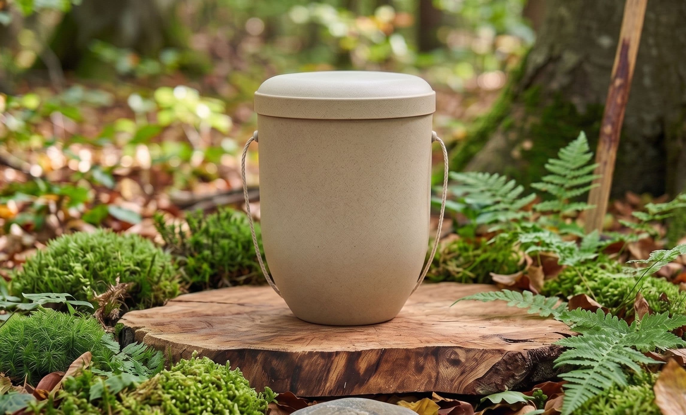 Urne im Wald